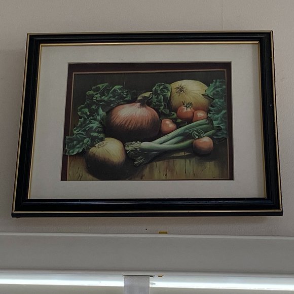 Vegetables Framed Decoupage Artwork - Picture 1 of 7